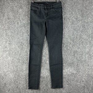 J Brand Jeans Womens 25 Black Cotton Stretch Super Skinny Pockets